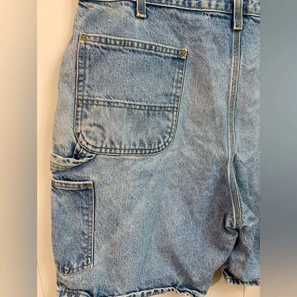 Vintage Carhartt Men's Blue‎ Denim Carpenter Shorts Size 40